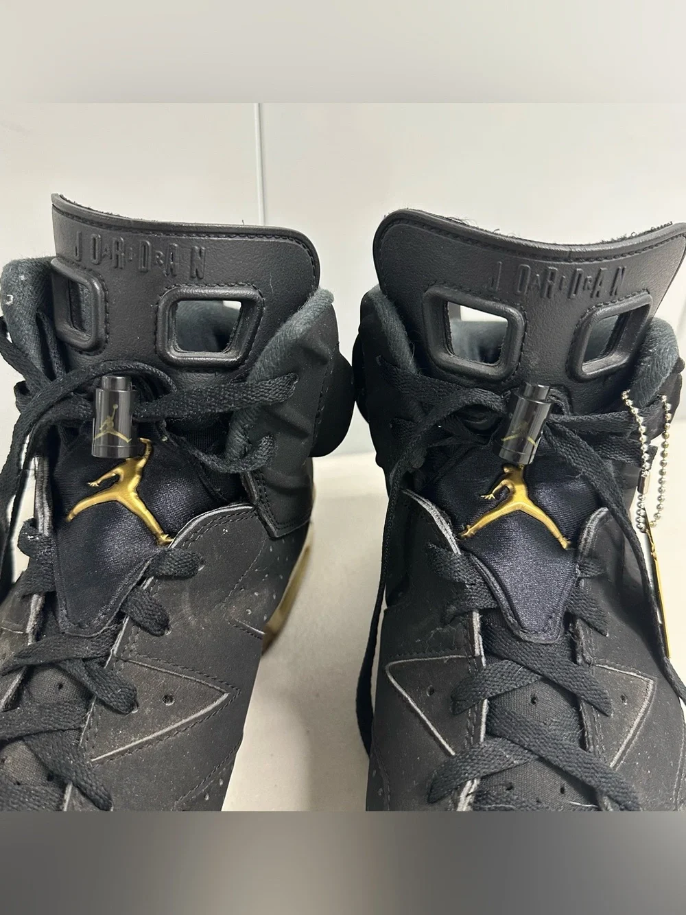 Air Jordan 6 Men’s Retro DMP Defining Moments Black Metallic Gold - Size 13